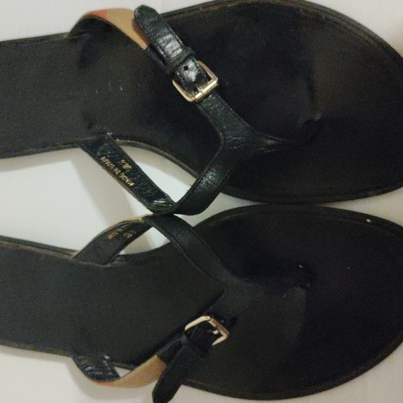 Burberry Masie Nova check Thong Flat Thong Sandals Sz 38.5 - Picture 3 of 9